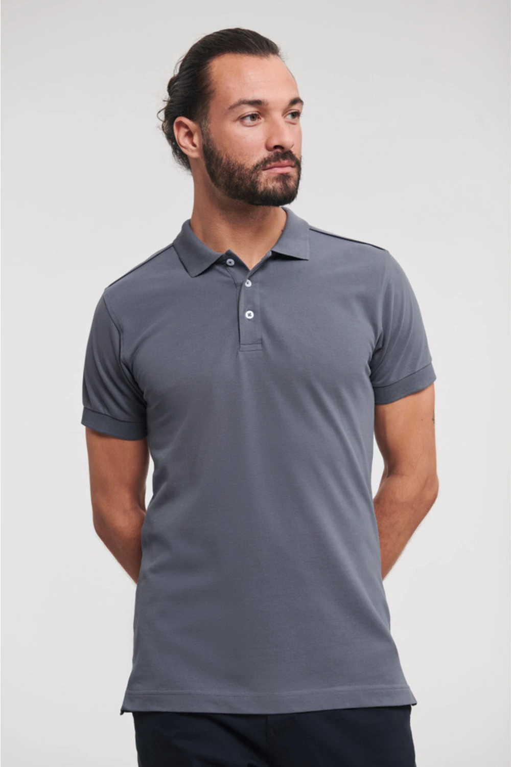 Russell Men's Fitted Stretch Polo