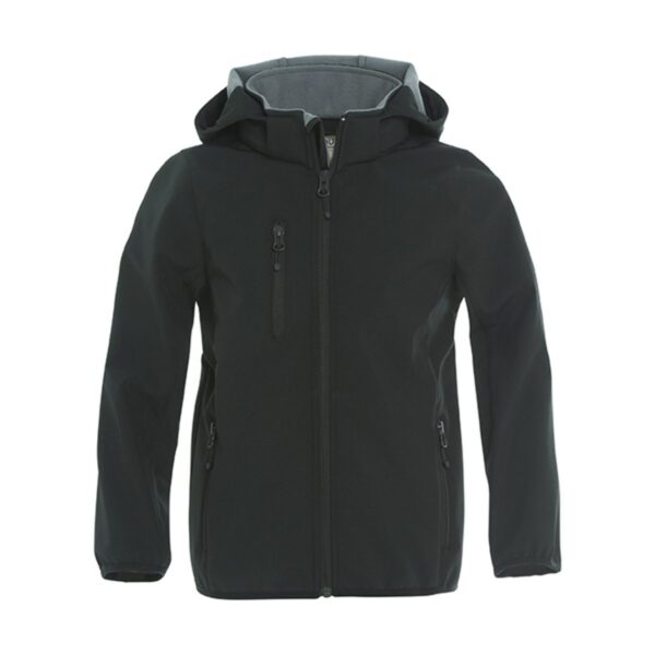 Clique Basic Softshell Jacket Junior zwart 12-13 jaar (152-158)