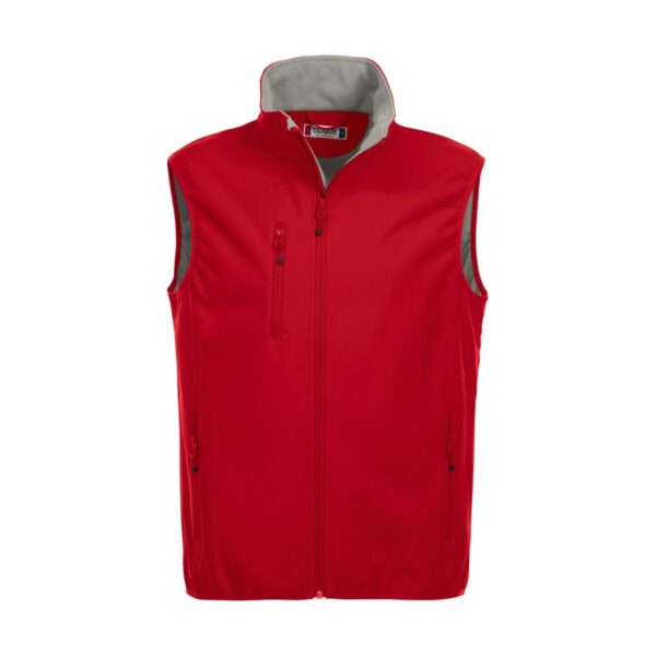 Clique Basic Softshell Vest rood 4XL
