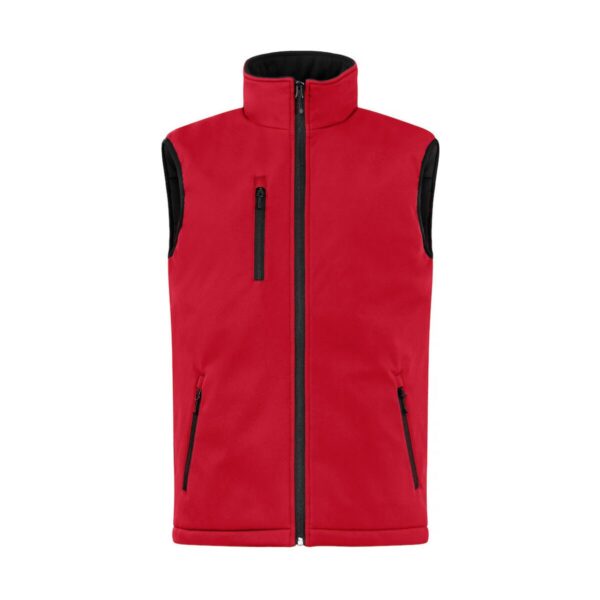 Clique Padded Softshell Vest rood 4XL