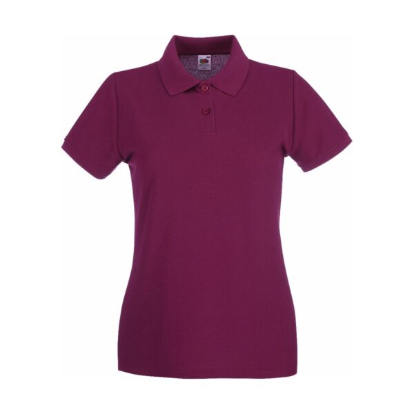 Fruit of the loom Lady-Fit Premium Polo Burgundy XXL