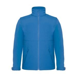 B&C Hooded Softshell Kids Azure 14-15 jaar (164-172)