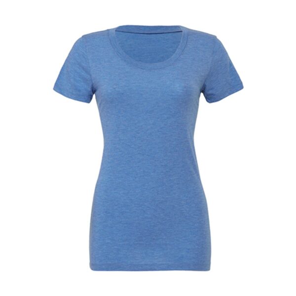 Bella Canvas Bella Triblend Crew Neck T-Shirt Woman Blue Triblend (Heather) XL