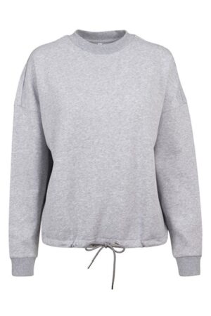 Build Your Brand Women's oversize crew neck Grey XS
