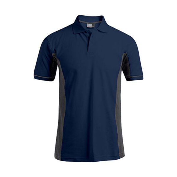 Promodoro Men`s Functional Contrast Polo Navy Light Grey (Solid) 3XL