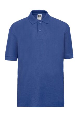 Russel Children's Classic Polycotton Polo Bright Royal 12-13 jaar (152-158)
