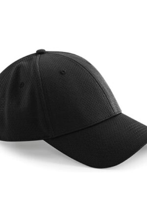 Beechfield Air Mesh 6 Panel Cap Black ONE SIZE