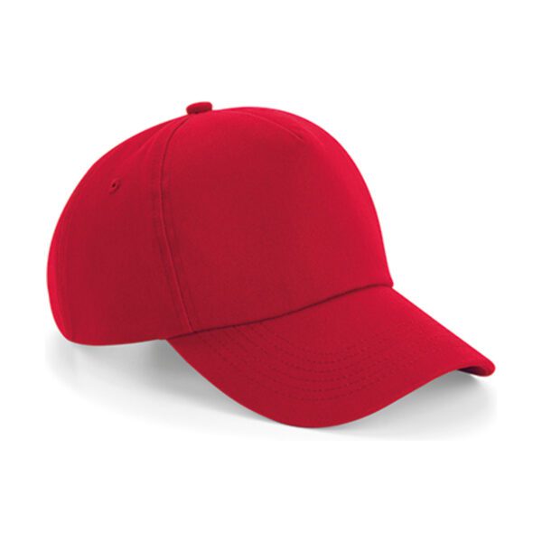 Beechfield Authentic 5 Panel Cap Classic Red ONE SIZE