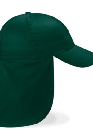 Beechfield Junior Legionnaire Style Cap Bottle Green ONE SIZE