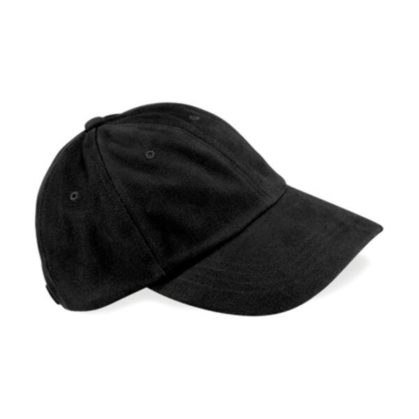 Beechfield Low Profile Heavy Brushed Cotton Cap Black ONE SIZE