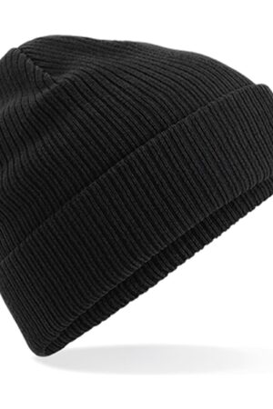 Beechfield Organic Cotton Beanie Black ONE SIZE