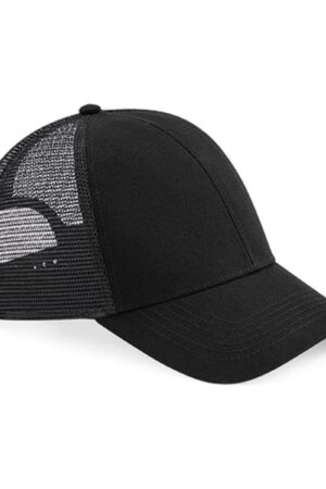 Beechfield Organic Cotton Trucker Cap Black ONE SIZE
