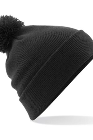 Beechfield Original Pom Pom Beanie Black ONE SIZE