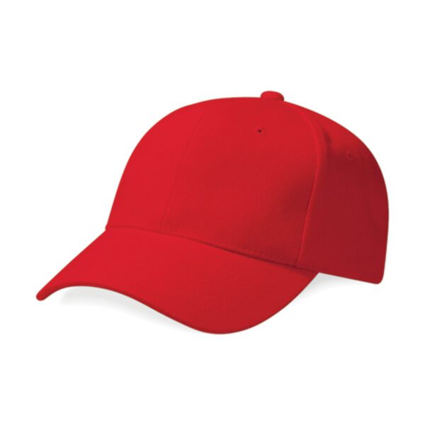 Beechfield Pro-Style Heavy Brushed Cotton Cap Classic Red ONE SIZE