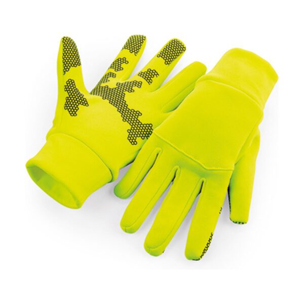 Beechfield Softshell Sports Tech Gloves Fluorescent Yellow L/XL