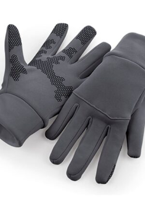 Beechfield Softshell Sports Tech Gloves Graphite Grey L/XL