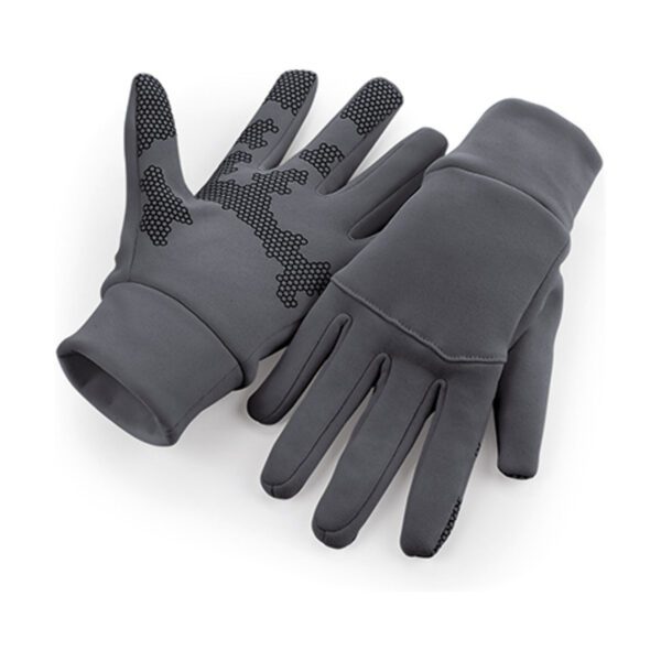 Beechfield Softshell Sports Tech Gloves Graphite Grey L/XL