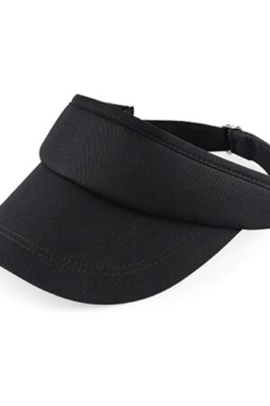 Beechfield Sports Visor Black ONE SIZE