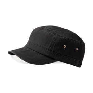 Beechfield Urban Army Cap Vintage Black ONE SIZE