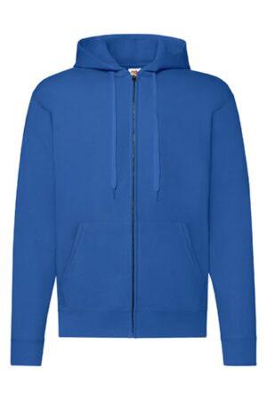 Fruit of the loom Classic Hooded Sweat Jacket Royal Blue XXL