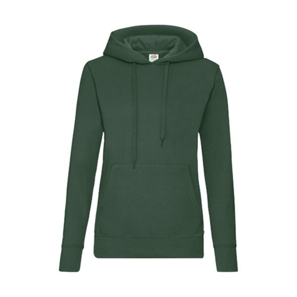 Fruit of the loom Lady-Fit Classic Hooded Sweat Bottle Green XL