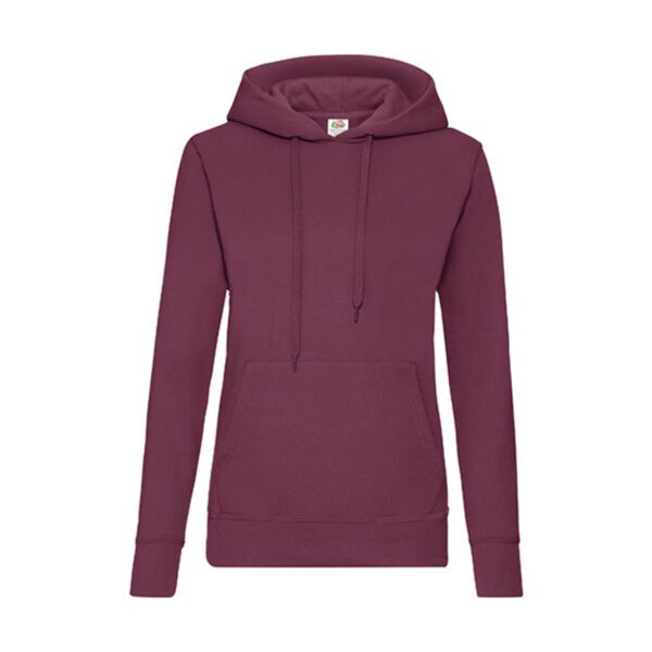 Fruit of the loom Lady-Fit Classic Hooded Sweat Burgundy XXL