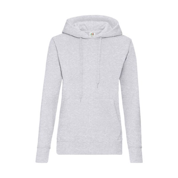 Fruit of the loom Lady-Fit Classic Hooded Sweat Heather Grey XXL