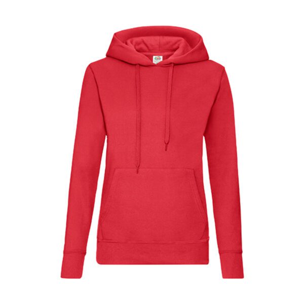 Fruit of the loom Lady-Fit Classic Hooded Sweat Red XXL