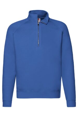 Fruit of the loom Premium Zip-Neck Sweat Royal Blue XXL
