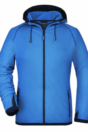 James+Nicholson Ladies` Hooded Fleece