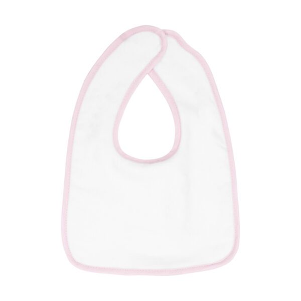 The One  Baby bib White Light Pink ONE SIZE