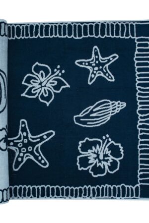 The One Beach Towel Hawaii 90x190cm Navy Blue Light Blue