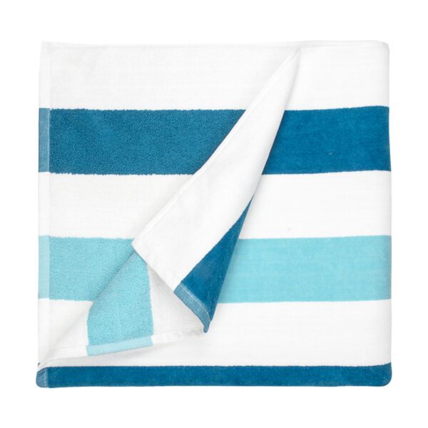 The One  Beach Towel Stripe 90x190cm Petrol Mint