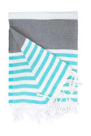 The One  Hamam Marine 100x180 Anthracite Turquoise