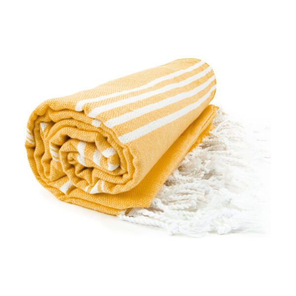 The One  Hamam Sultan Towel Honey Yellow White