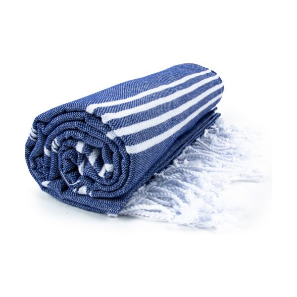 The One  Hamam Sultan Towel Navy Blue White