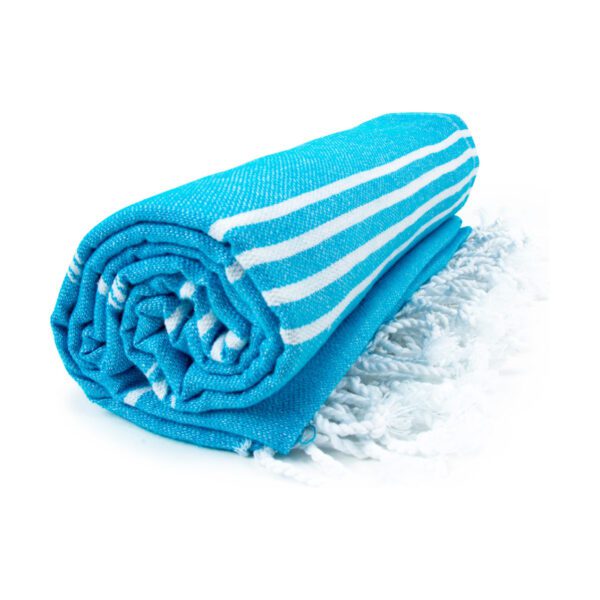 The One  Hamam Sultan Towel Turquoise White