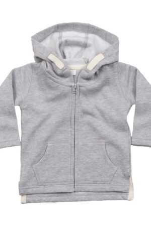 Babybugz Baby Hoodie Heather Grey Melange 3-4 jaar (98-104)