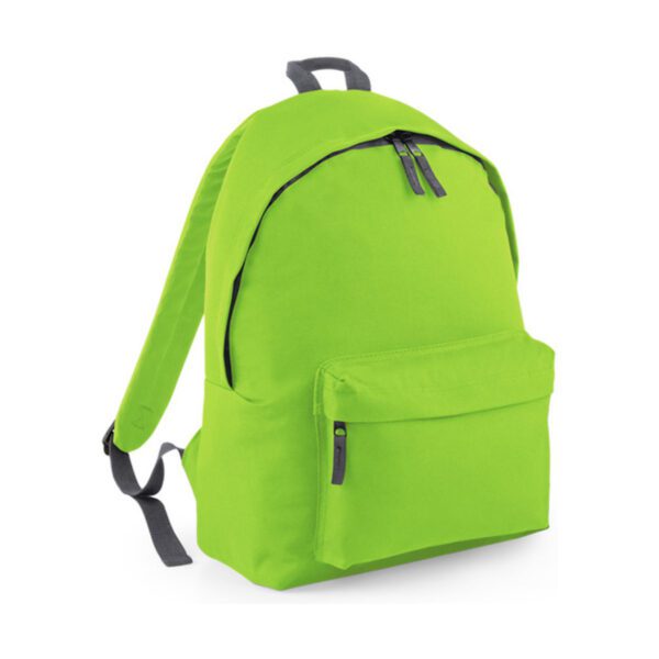 BagBase Original Fashion Backpack Lime Green Graphite Grey ONE SIZE