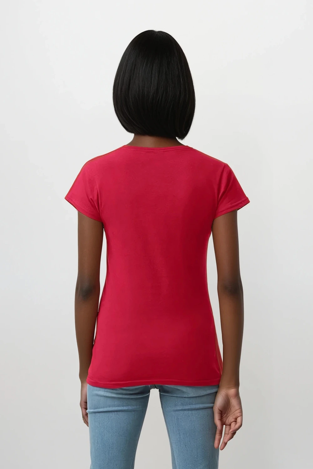 T-shirt V-Neck SoftStyle SS for her - Afbeelding 2