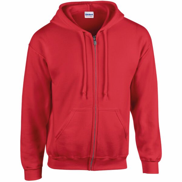 Gildan Sweater Hooded Full Zip HeavyBlend for him Red XXL