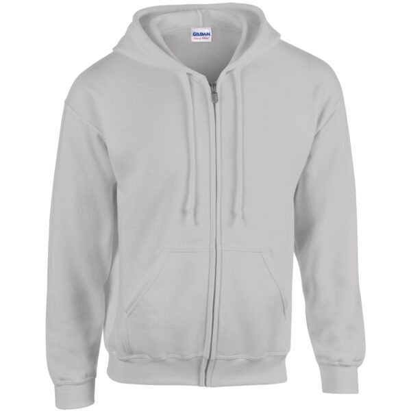 Gildan Sweater Hooded Full Zip HeavyBlend for him Sports Grey XXL