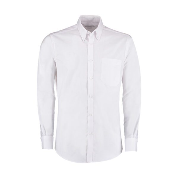 Kustom Kit Men`s Slim Fit Workwear Oxford Shirt Long Sleeve White 46 (XXL/18)