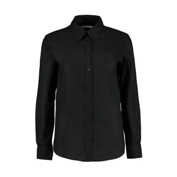 Kustom Kit Women´s Tailored Fit Workwear Oxford Shirt Long Sleeve Black 7XL