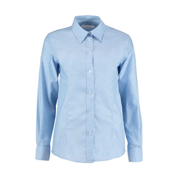 Kustom Kit Women´s Tailored Fit Workwear Oxford Shirt Long Sleeve Light Blue XXS