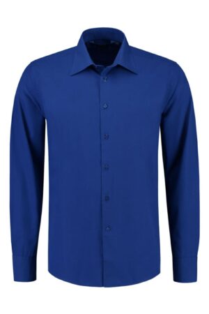 Lemon&Soda L&S Shirt Poplin Mix LS for him Royal Blue 6XL