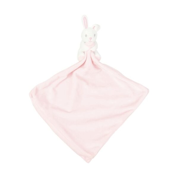 Mumbles Baby Animal Comforter With Rattle Pink Rabbit ONE SIZE