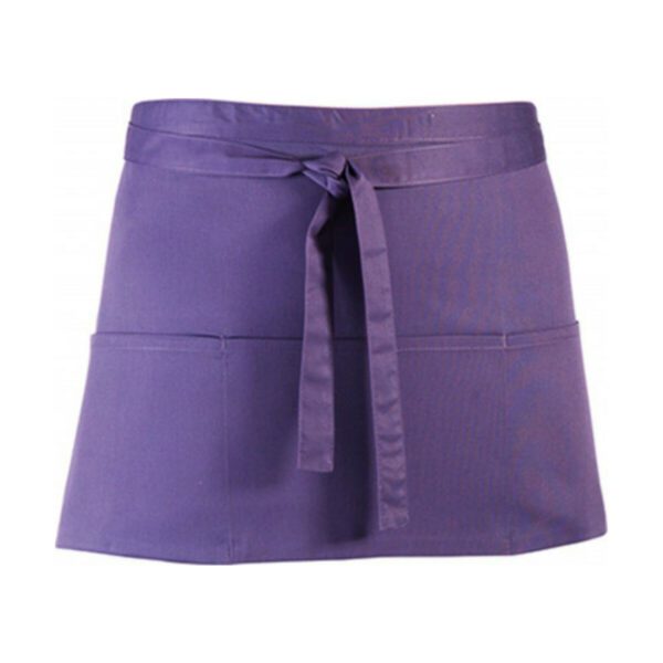 Premier Workwear Colours Collection 3-Pocket Apron Purple (ca. Pantone 269) 60 x 33 cm