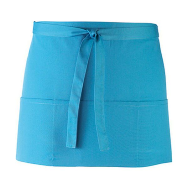 Premier Workwear Colours Collection 3-Pocket Apron Turquoise (ca. Pantone 312) 60 x 33 cm