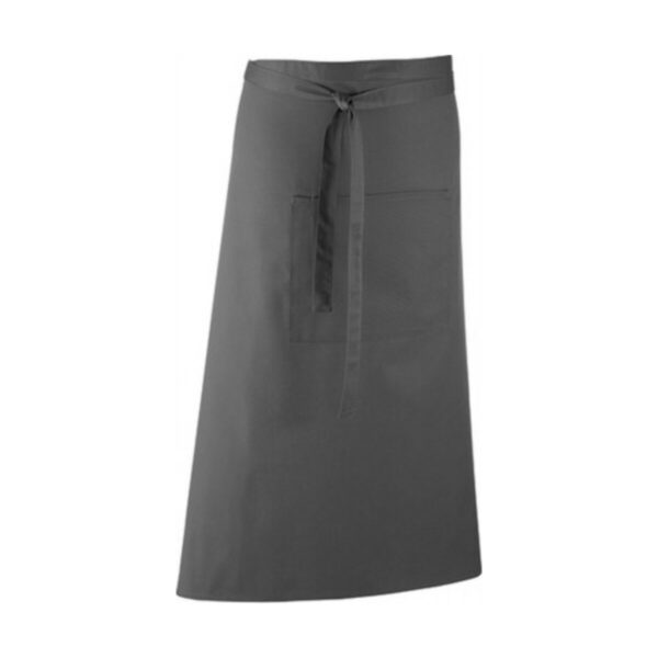 Premier Workwear Colours Collection Bar Apron Dark Grey (ca. Pantone 431) 90 x 80 cm